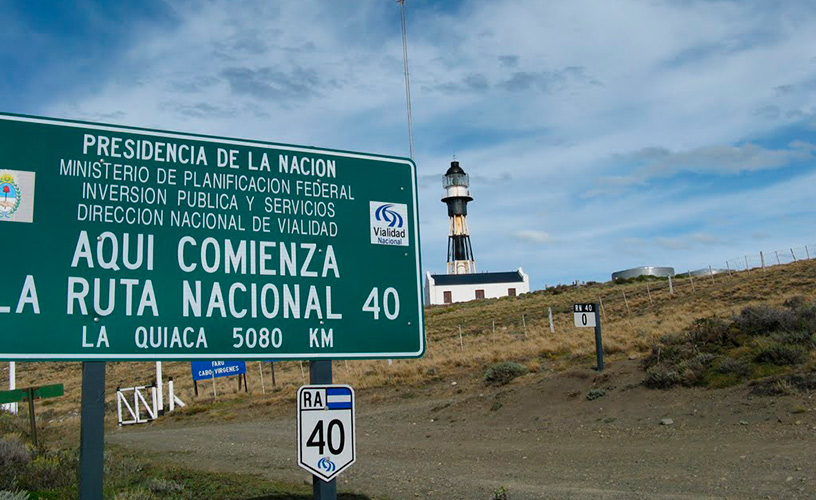 Cabo Virgenes - comienzo Ruta 40 - Km. 0