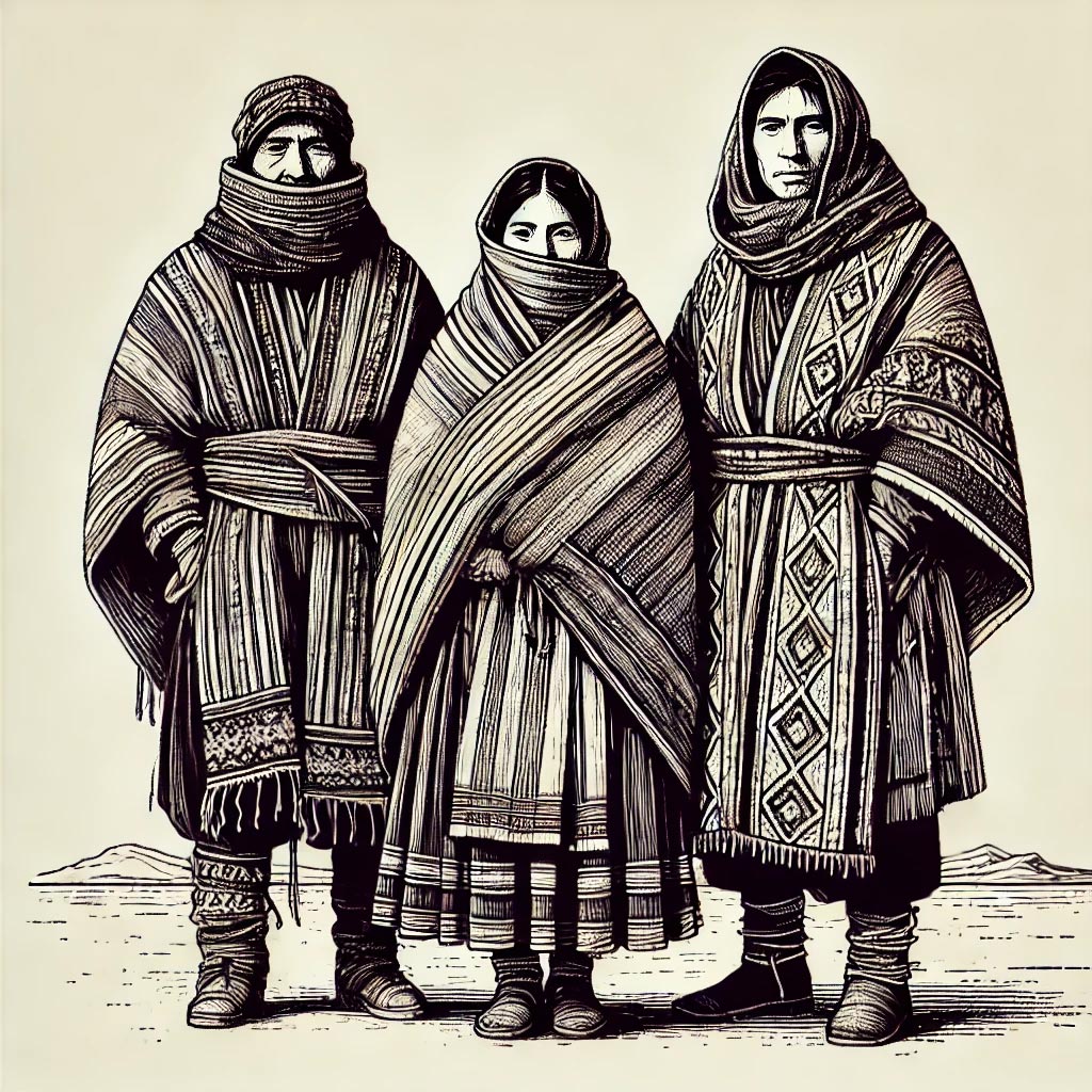 Tehuelches in Patagonia