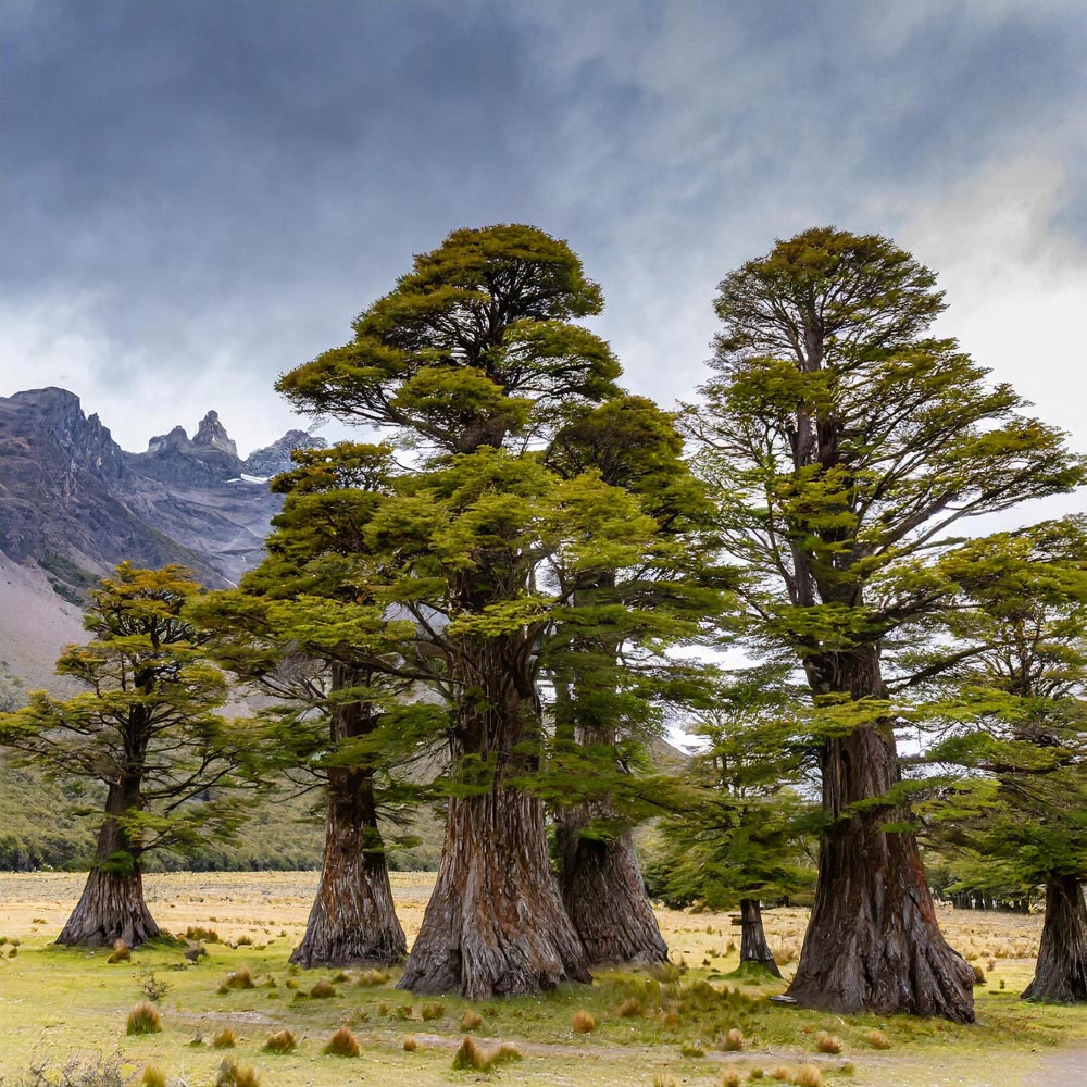 Cipres de la Patagonia cordillera austrocedrus chilensis