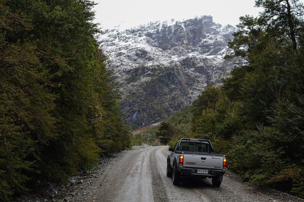 Vehicle on the Carretera Austral