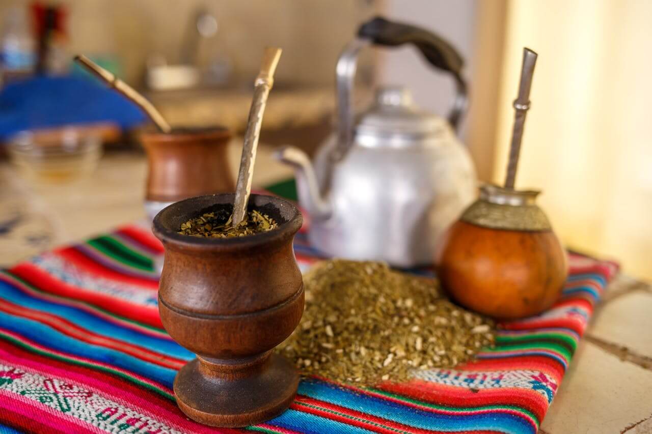 Mates de madera y calabaza