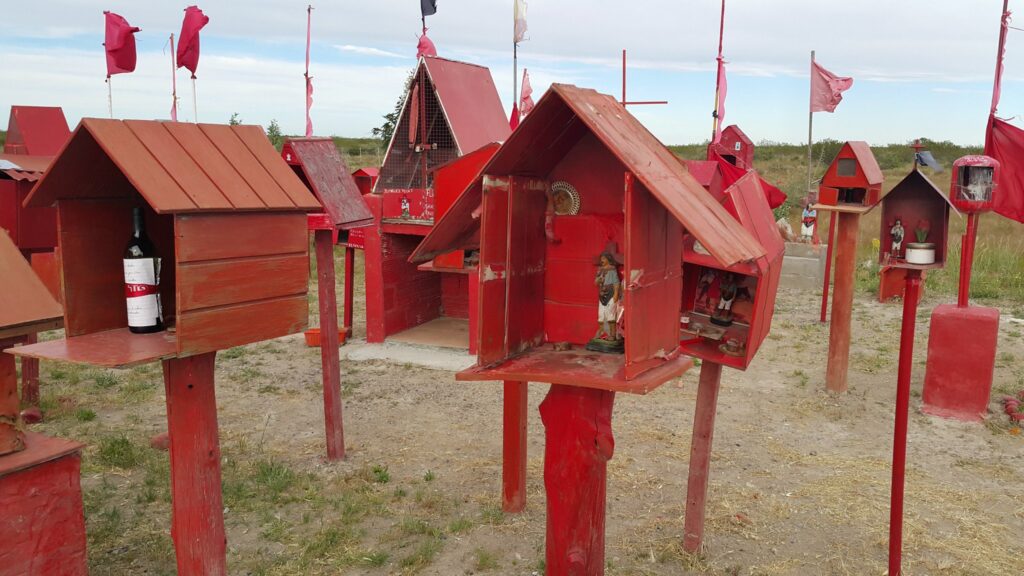 Gauchito Gil Sanctuary in the Patagonian Steppe