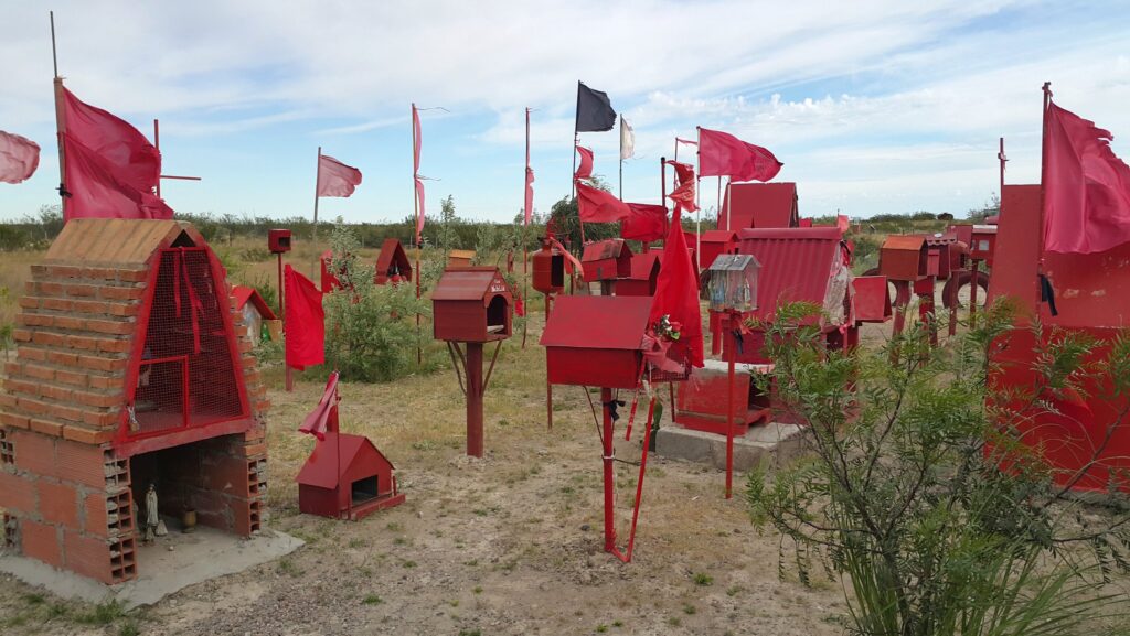 Gauchito Gil Sanctuary in the Patagonian Steppe