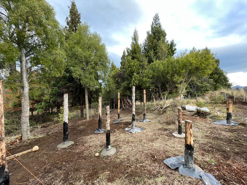 Guide to Installing Wooden Posts for Domes and Rural Constructions