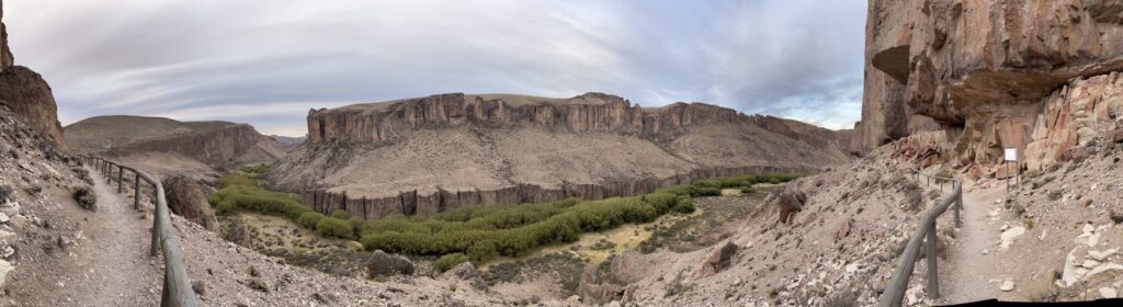 Vista panorámica del Cañadón del Río Pinturas