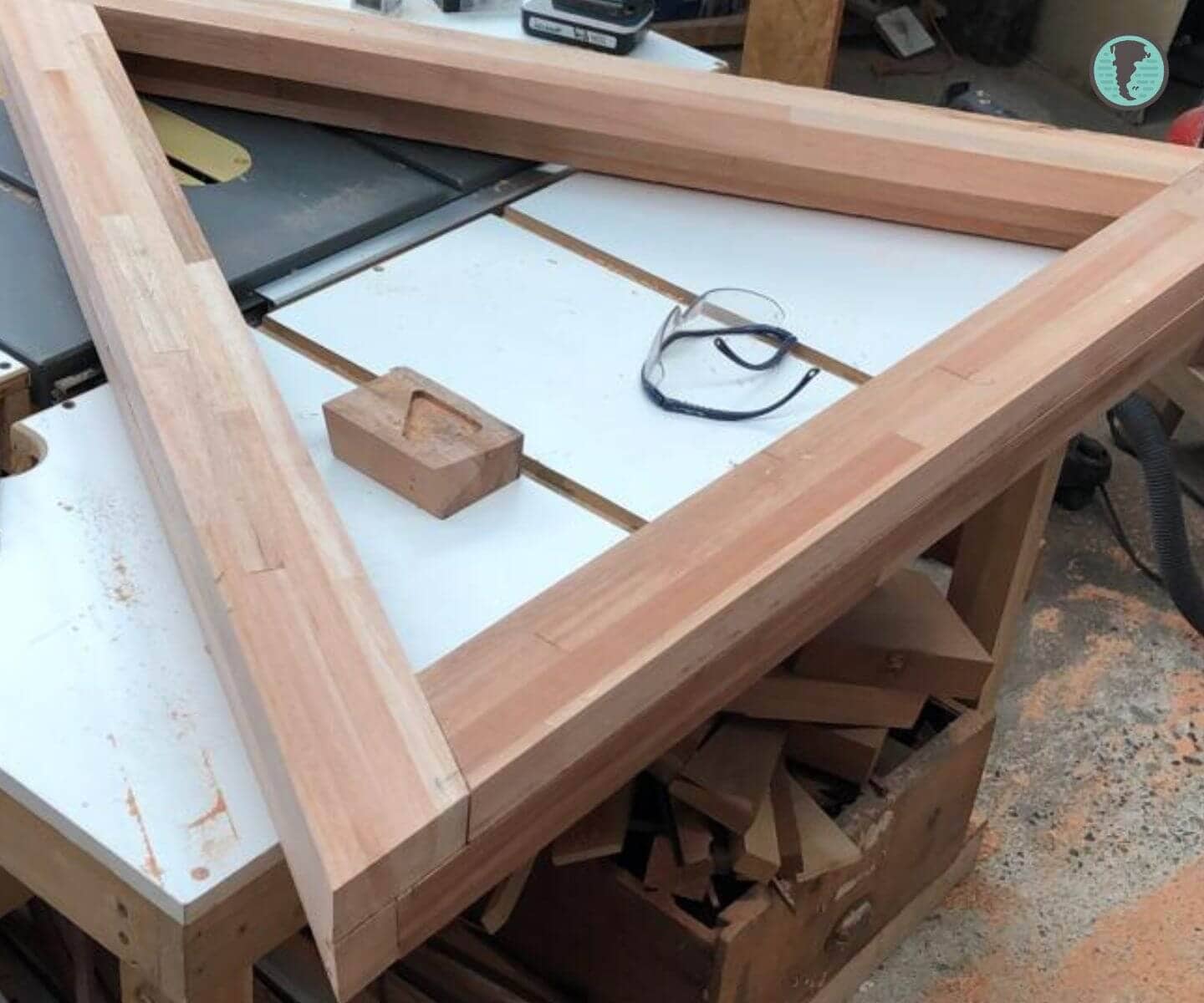 Eucalyptus frame for dome opening