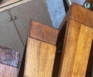 Marcos de madera pintados con cetol